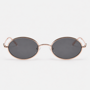 MAEF Aurelia Oval Metal Sunglasses