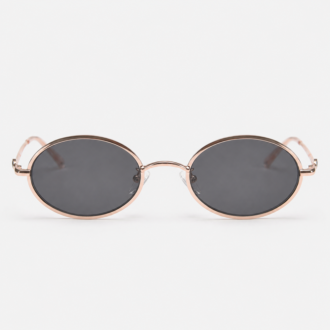 MAEF Aurelia Oval Metal Sunglasses