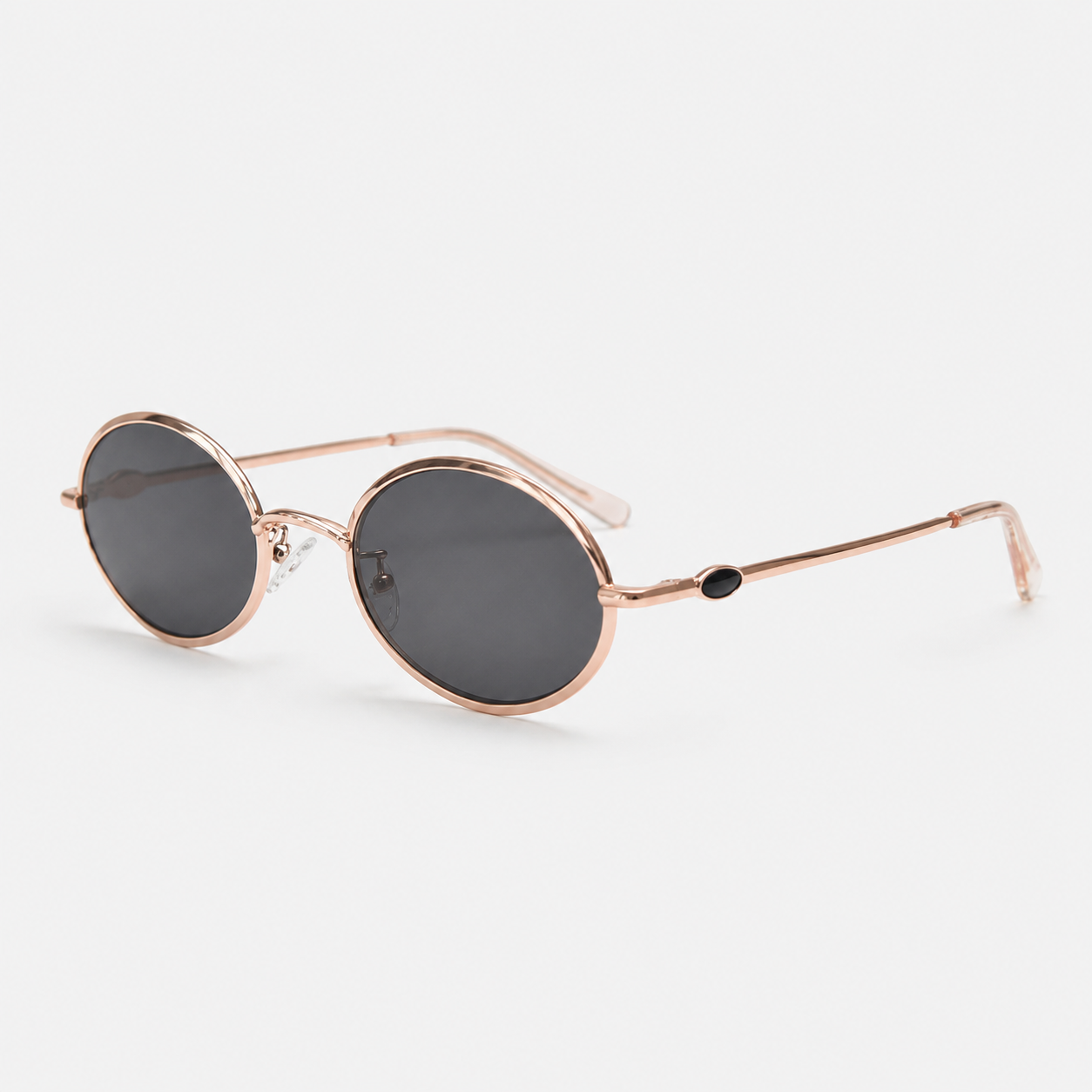 MAEF Aurelia Oval Metal Sunglasses