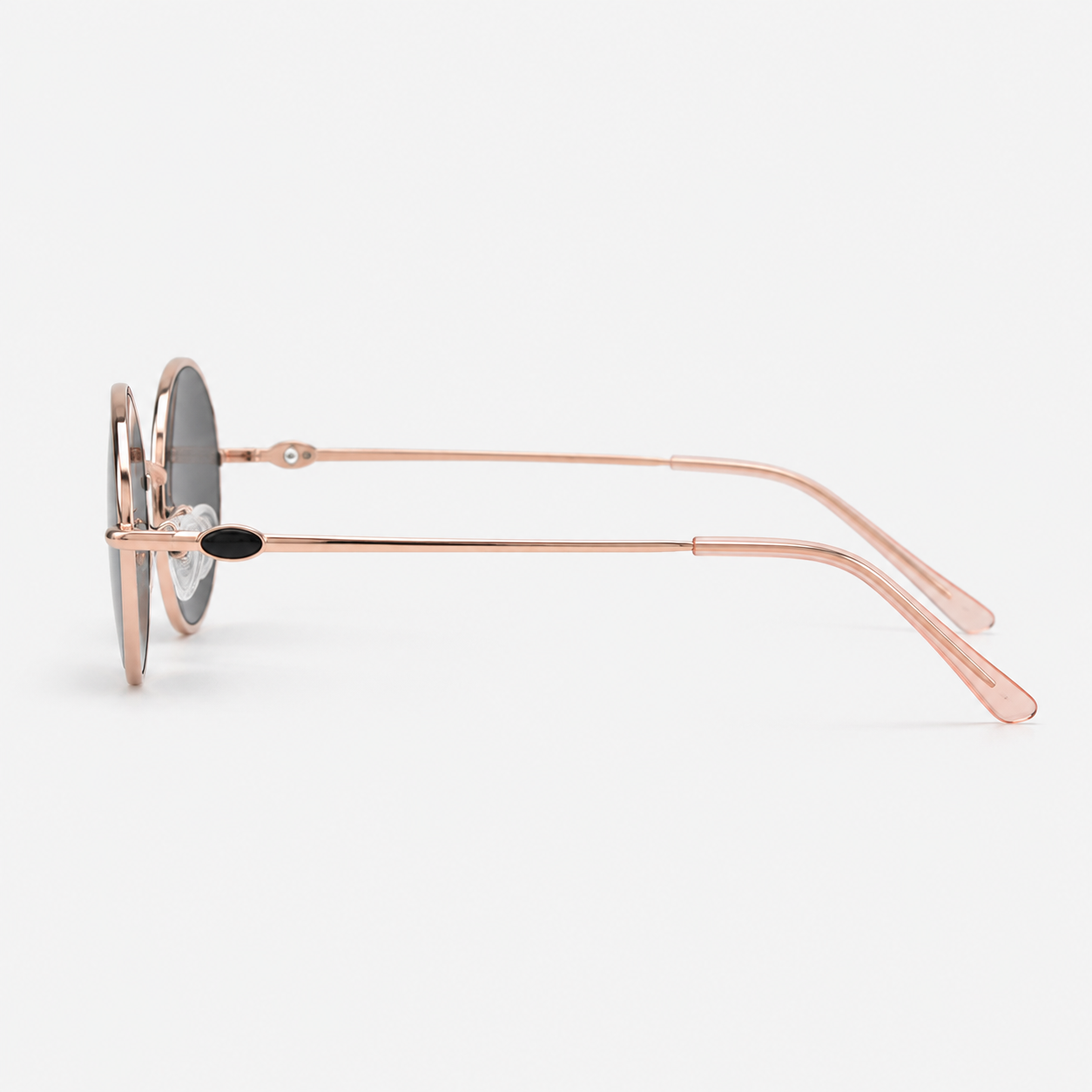 MAEF Aurelia Oval Metal Sunglasses