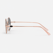 MAEF Aurelia Oval Metal Sunglasses