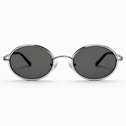 MAEF Aurelia Oval Metal Sunglasses