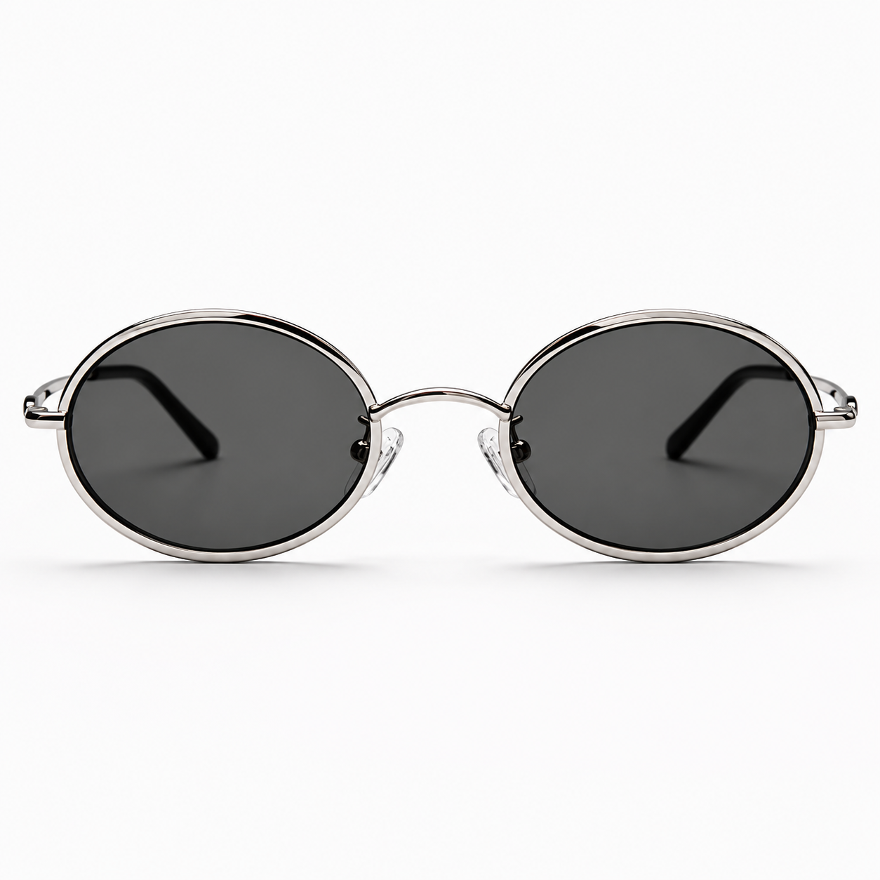 MAEF Aurelia Oval Metal Sunglasses