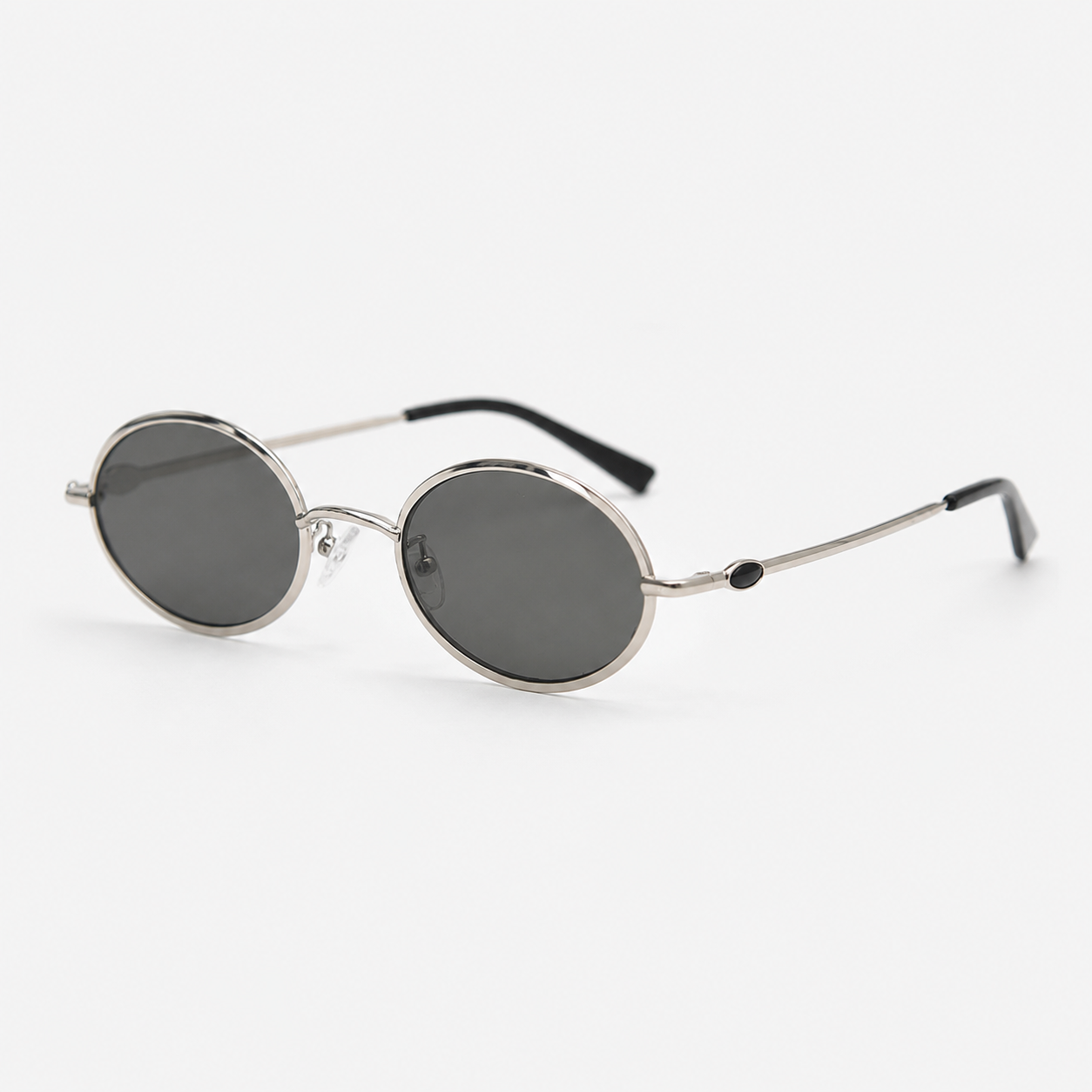 MAEF Aurelia Oval Metal Sunglasses