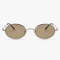 MAEF Aurelia Oval Metal Sunglasses