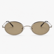 MAEF Aurelia Oval Metal Sunglasses