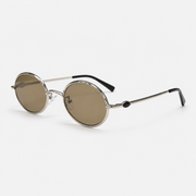 MAEF Aurelia Oval Metal Sunglasses