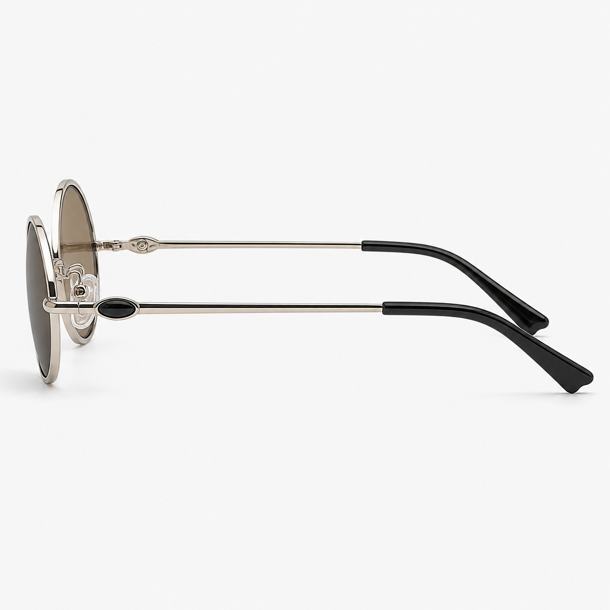 MAEF Aurelia Oval Metal Sunglasses
